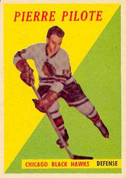 1958-59 Topps #36 Pierre Pilote Front