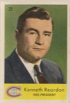 1959-60 Parkhurst #22 Kenneth Reardon Front