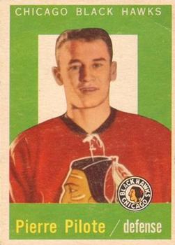 1959-60 Topps #2 Pierre Pilote Front