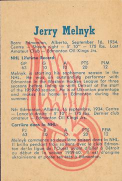 1960-61 Parkhurst #28 Gerry Melnyk Back