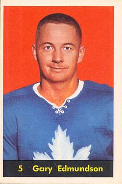 1960-61 Parkhurst #5 Garry Edmundson Front