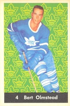 1961-62 Parkhurst #4 Bert Olmstead Front