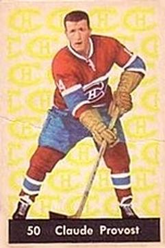 1961-62 Parkhurst #50 Claude Provost Front