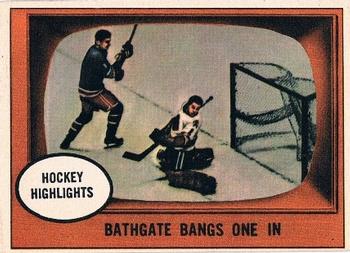 1961-62 Topps #22 Bathgate Bangs One In Front