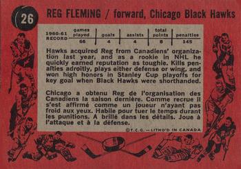 1961-62 Topps #26 Reg Fleming Back