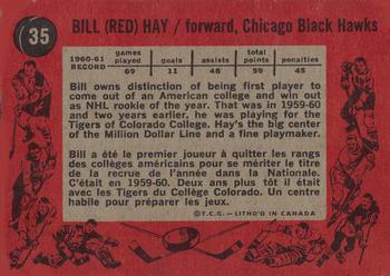 1961-62 Topps #35 Red Hay Back