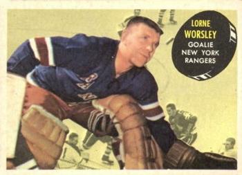 1961-62 Topps #50 Lorne Worsley Front