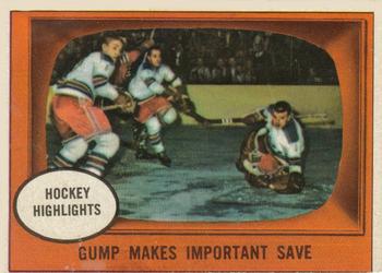 1961-62 Topps #65 Gump Makes Important Save Front