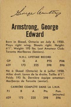 1962-63 Parkhurst #13 George Armstrong Back