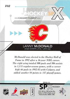 2010-11 SPx #102 Lanny McDonald  Back