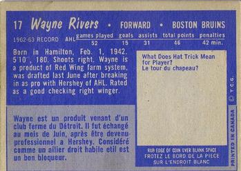 1963-64 Topps #17 Wayne Rivers Back