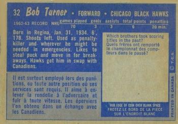 1963-64 Topps #32 Bob Turner Back