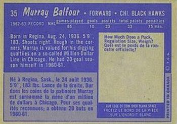 1963-64 Topps #35 Murray Balfour Back