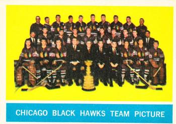 1963-64 Topps #43 Chicago Blackhawks  Front