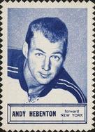 1961-62 Topps - Stamps #NNO Andy Hebenton  Front