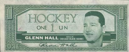1962-63 Topps - Hockey Bucks #NNO Glenn Hall  Front