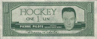 1962-63 Topps - Hockey Bucks #NNO Pierre Pilote  Front