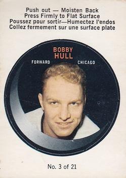 1968-69 O-Pee-Chee - Puck Stickers #3 Bobby Hull  Front