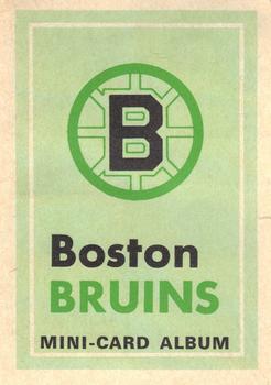 1969-70 O-Pee-Chee - Mini-Card Albums #NNO Boston Bruins Front