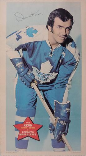 1971-72 O-Pee-Chee Posters #3 Dave Keon  Front
