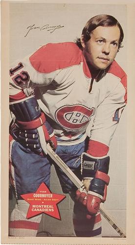 1971-72 O-Pee-Chee Posters #4 Yvan Cournoyer  Front
