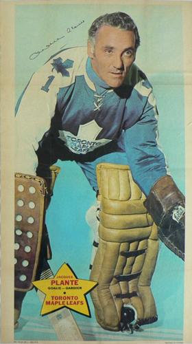 1971-72 O-Pee-Chee Posters #15 Jacques Plante  Front