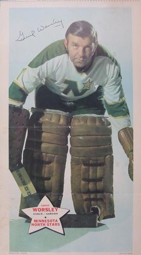 1971-72 O-Pee-Chee Posters #23 Lorne Worsley Front