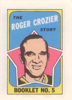 1971-72 Topps - Booklets #5 Roger Crozier Front