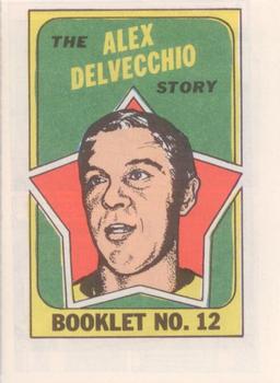 1971-72 Topps - Booklets #12 Alex Delvecchio  Front