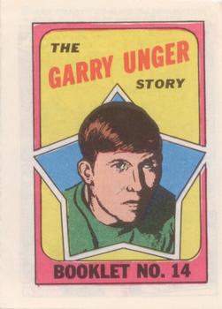 1971-72 Topps - Booklets #14 Garry Unger  Front