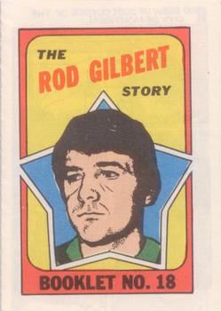 1971-72 Topps - Booklets #18 Rod Gilbert  Front