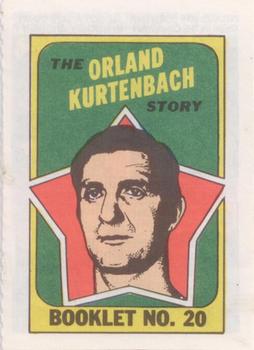 1971-72 Topps - Booklets #20 Orland Kurtenbach  Front