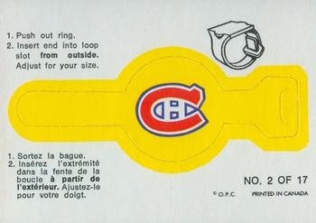 1973-74 O-Pee-Chee - Team Crest Rings #2 Montreal Canadiens  Front