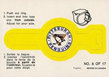 1973-74 O-Pee-Chee - Team Crest Rings #8 Pittsburgh Penguins  Front