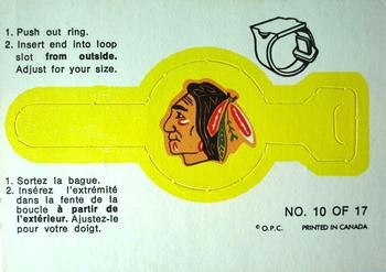 1973-74 O-Pee-Chee - Team Crest Rings #10 Chicago Blackhawks  Front