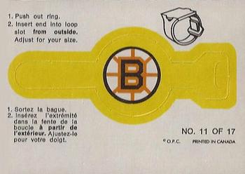 1973-74 O-Pee-Chee - Team Crest Rings #11 Boston Bruins  Front