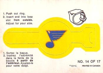 1973-74 O-Pee-Chee - Team Crest Rings #14 St. Louis Blues  Front