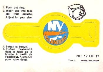 1973-74 O-Pee-Chee - Team Crest Rings #17 New York Islanders  Front