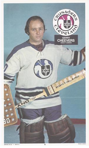 1973-74 O-Pee-Chee WHA Posters #6 Gerry Cheevers  Front