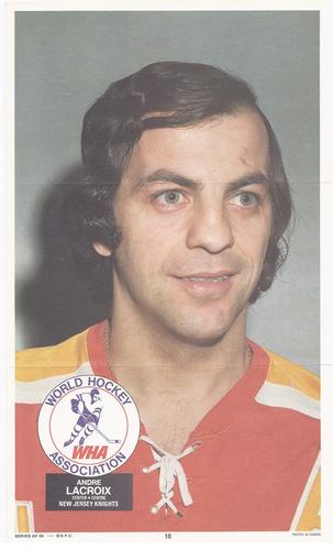 1973-74 O-Pee-Chee WHA Posters #10 Andre Lacroix  Front