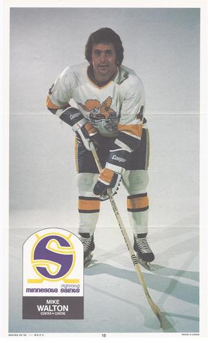 1973-74 O-Pee-Chee WHA Posters #15 Mike Walton  Front
