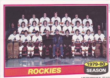 1980-81 Topps - Team Posters #12 Colorado Rockies  Front