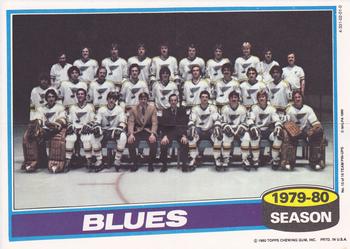 1980-81 Topps - Team Posters #15 St. Louis Blues  Front