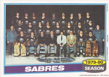 1980-81 Topps - Team Posters #6 Buffalo Sabres  Front
