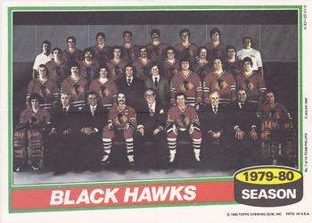 1980-81 Topps - Team Posters #7 Chicago Black Hawks Front