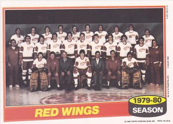 1980-81 Topps - Team Posters #8 Detroit Red Wings  Front
