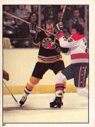 1981-82 O-Pee-Chee Stickers #87 Bruins vs. Capitals Front