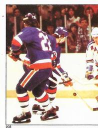 1981-82 O-Pee-Chee Stickers #203 Rangers vs. Islanders  Front