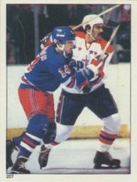1981-82 O-Pee-Chee Stickers #207 Rangers vs. Capitals  Front