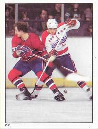 1981-82 O-Pee-Chee Stickers #208 Canadiens vs. Capitals  Front